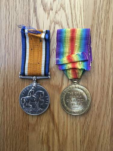 Royal Engineers Great War Medal Pair