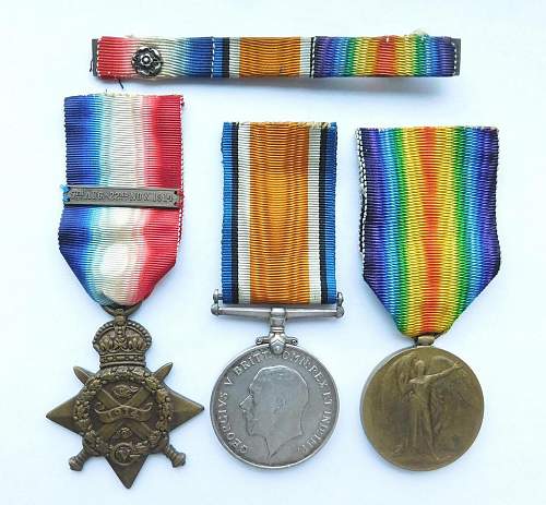 WWI Mons Star trio Somerset Light Infantry