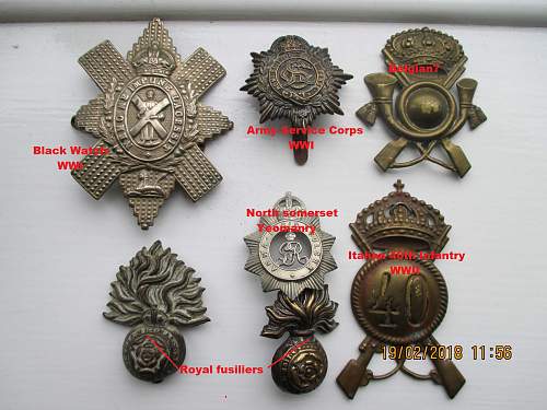 Selection of Badges in need of identification