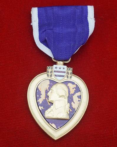 POW Medal &amp; Purple Heart - Named