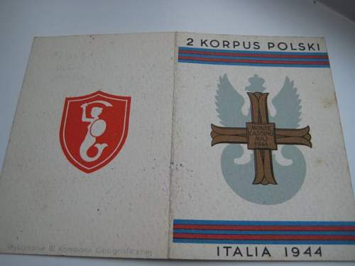 Original Monte Cassino Cross and Document???