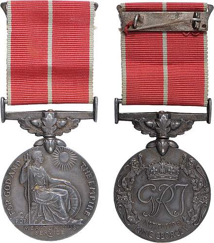 Polish soldier with British Empire Medal