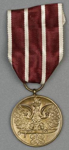 Polish soldier with British Empire Medal