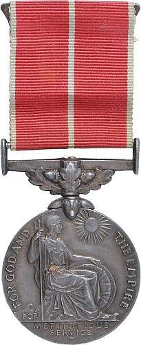 Polish soldier with British Empire Medal