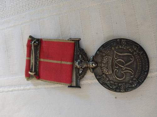 Polish soldier with British Empire Medal