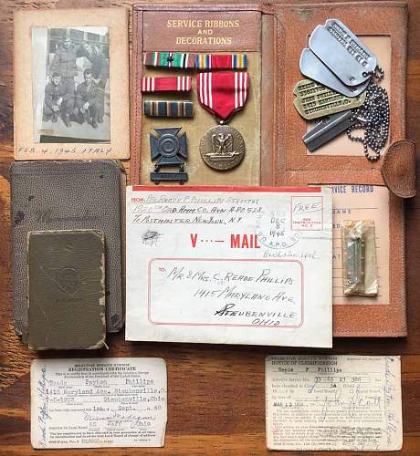 Father (WWI - Army &amp; USMC) and Son (WWII AAF) Groupings