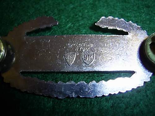 US Combat Infantryman Badge 1st Award Clutch Back Sterling WW2