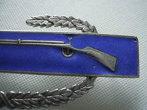 US Combat Infantryman Badge 1st Award Clutch Back Sterling WW2