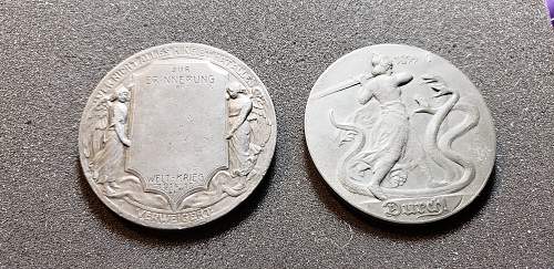 German WW1 Commemorative medals