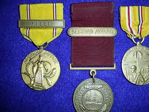 Pearl Harbor Survivor Medal Grouping Disbursing Clerk Charles Arnold