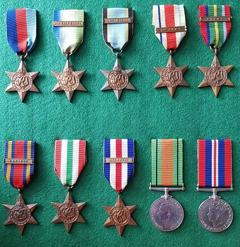 WW2 British campaign medal clasps (bars)