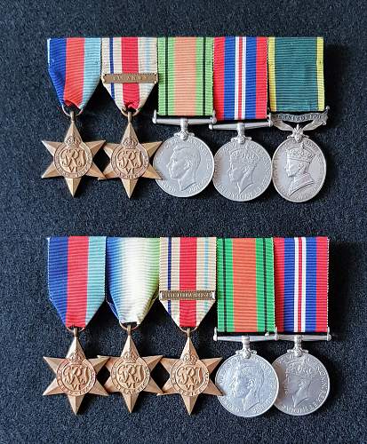 WW2 British campaign medal clasps (bars)