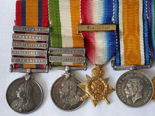 Boer war/WW1 medal group