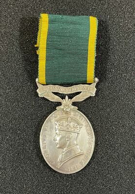 1946 territorial efficiency medal to RA GNR
