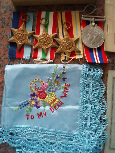 British WWII medals plus documents!!!!