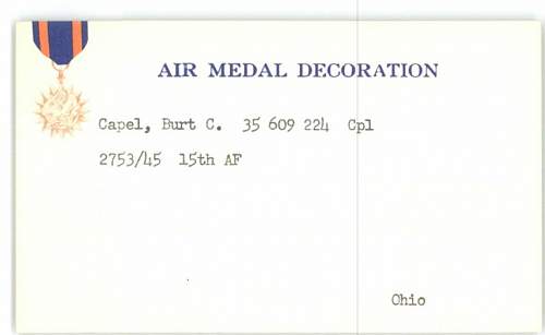 US Air Medal Research