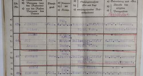 WW1 Medal Pair P.O.W. Records