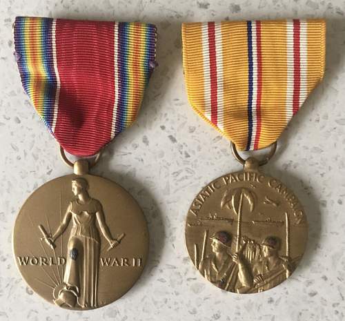 USA WW2 Victory and Asiatic-Pacific Campaign Medal