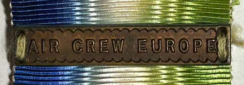 Atlantic Star with Air Crew Europe clasp