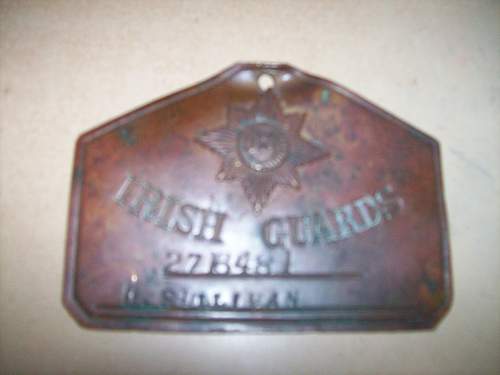 what is this ? irish guards plaque ?
