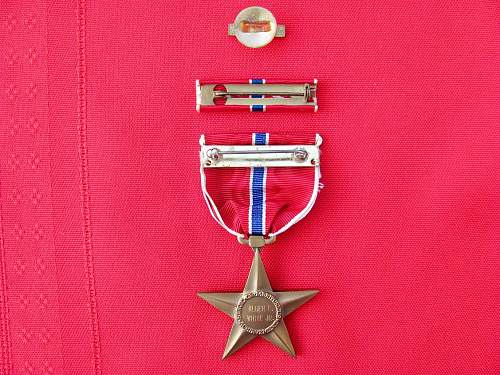 Engraved Bronze Star Question