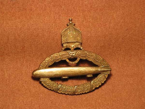 Imperial Naval Zeppelin Pilot Badge -your opinion Please