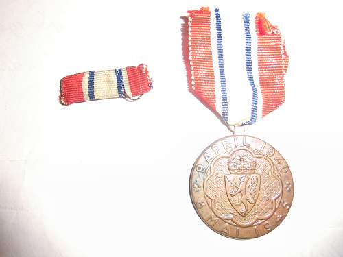 The Norwegian Defense Medal/Deltagermedaljen 1940-1945