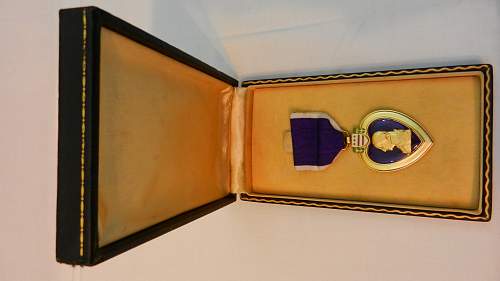 Purple Heart WW2 cased