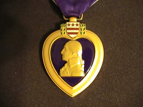 Two US Purple hearts