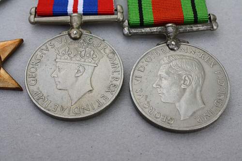 Named British WW2 medals