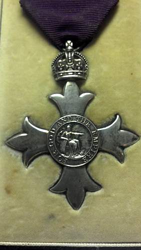 WWI British OBE (Order of the British Empire)