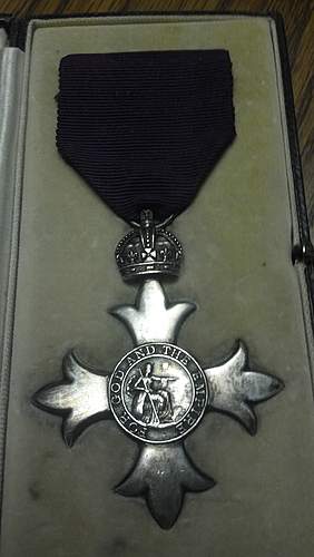 WWI British OBE (Order of the British Empire)