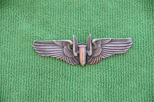 Pic's of my Aerial Gunner Wings