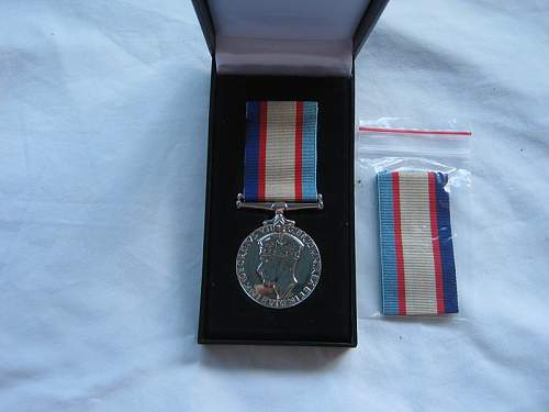 Medals Recieved 67 Yrs later.