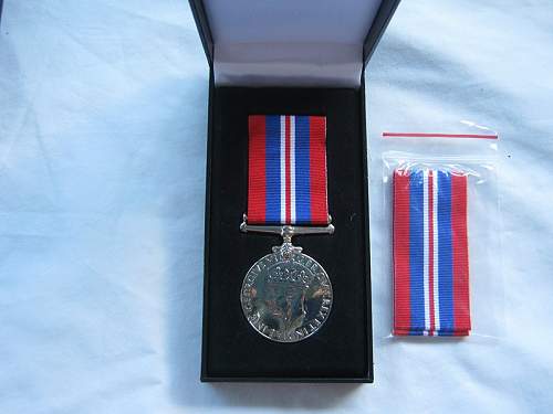 Medals Recieved 67 Yrs later.