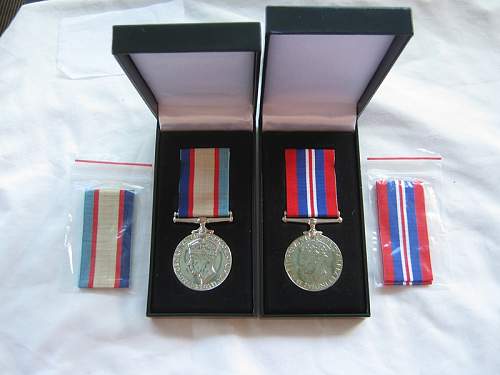 Medals Recieved 67 Yrs later.