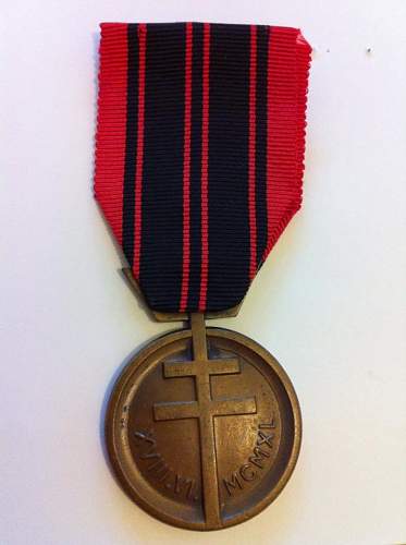 Médaille de la Résistance!