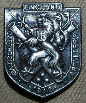 WW2 exile Czechoslovak Artillery badge