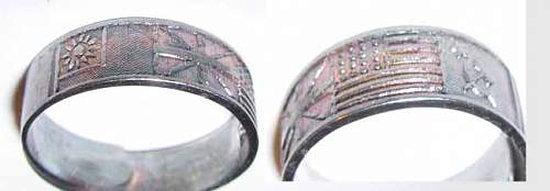 Help with WWII Rings w/ Chinese Writing and U.S., Soviet, Chinese &amp; British Flag