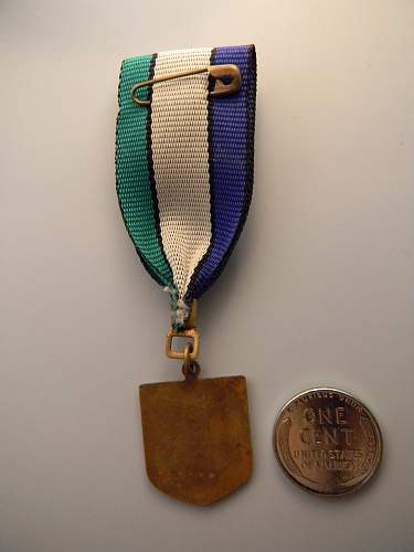 Unknown medal - do not know country of origin
