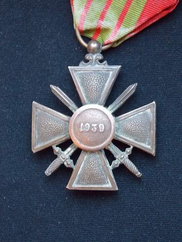 New Croix De Guerre1939