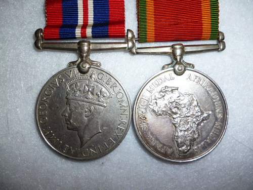 1939-1945 war medal/african service medal