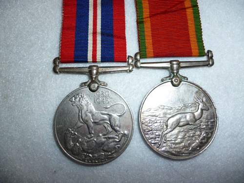 1939-1945 war medal/african service medal