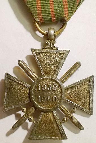 WWII Occupation  France French Vichy Croix de Guerre 1939-40 opinions