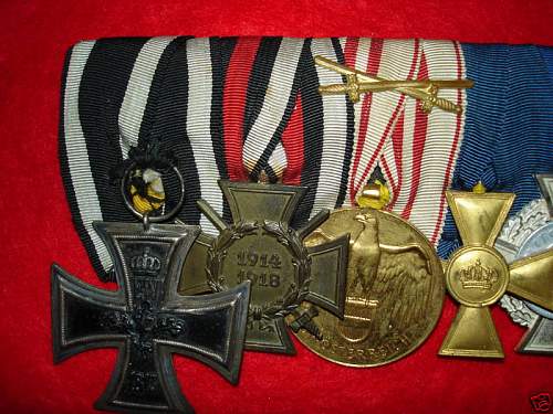 Imperial German 7 Medal Bar