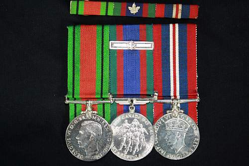 Australian, Canadian and South African service medals