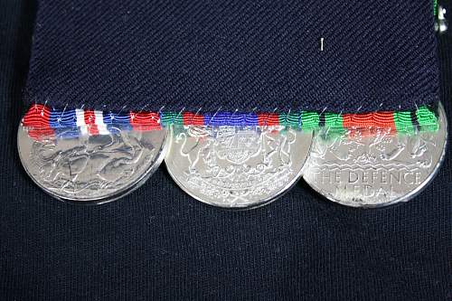 Australian, Canadian and South African service medals