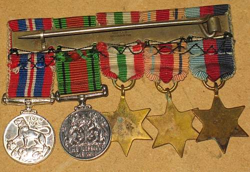 ww2 canada medal miniatures