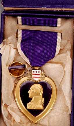 Exceedingly rare Purple Heart: WWI MSCC Purple Heart to Capt. George R. Brown