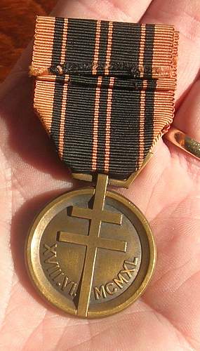 French Resistance medal